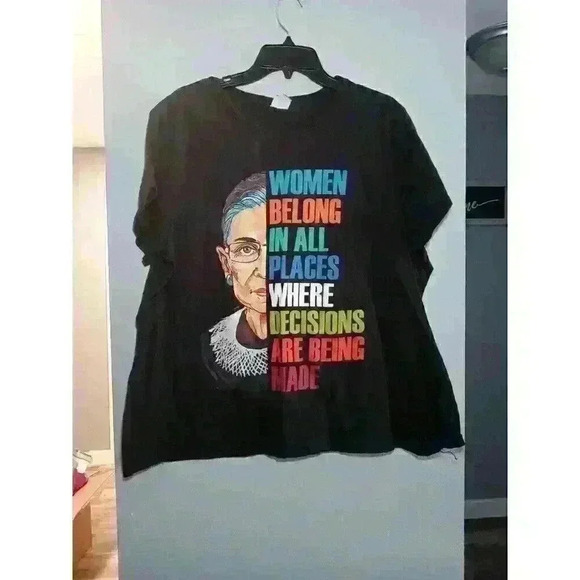 Ruth Bader Ginsburg Women Belong In All Places Men's T-Shirt Size 3XL. - Picture 1 of 4